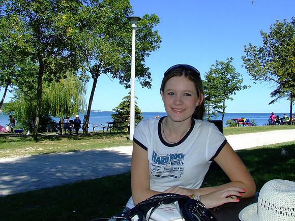 Zoe...slumming it in Canada© Garrie Russell