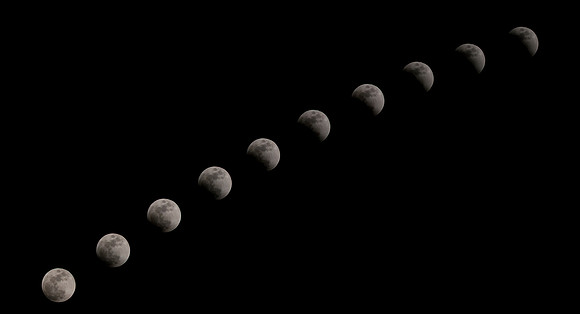 My composite of the Eclipse on Wed.© Garrie Russell