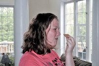 CAITLIN ENJOYING ALL THE GOOD FOOD