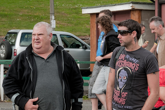 Ernie & Mark in Brecon park