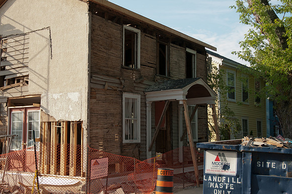 This is the the house before the work was finished